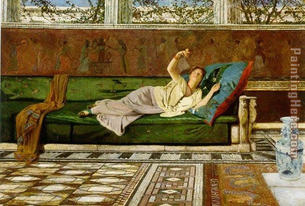 The Butterfly painting - John Atkinson Grimshaw The Butterfly art painting